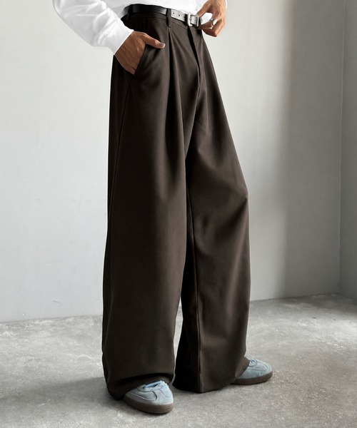 Classical Origin(クラシカルオリジン)の「「進化系ベーシック。」セミカーブライン ワンタックスラックス/Curved Line One-Tuck Slacks(スラックス・メンズ・ブラック/グレー/ネイビー/ダークブラウン・LARGE/SMALL/MEDIUM)」の20枚目の写真