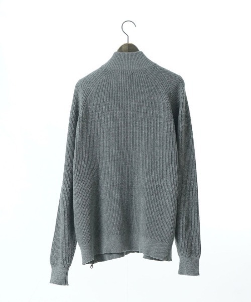 EGO TRIPPING（エゴトリッピング）の「mn3156-ZIPHI ハイネックニット（ニット/セーター・メンズ・ブラック/杢グレー/ダークカーキ・46/48）」の9枚目の写真