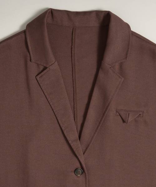 MUHET(ミュエータ)の「loose half sleeve tailored jacket / ルーズ半袖テーラードジャケット(テーラードジャケット・レディース・ベージュ/ブラック/ブラウン・FREE)」の17枚目の写真