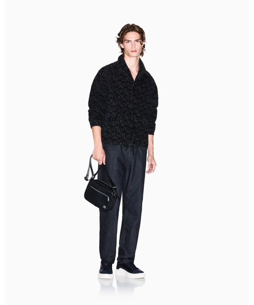 ARMANI EXCHANGE(アルマーニエクスチェンジ)の「【A|X アルマーニ エクスチェンジ】オールオーバーロゴ ジャカードデニムブルゾン(デニムジャケット・メンズ・ブラック系その他・SMALL/MEDIUM/X-LARGE/LARGE/X-SMALL)」の7枚目の写真