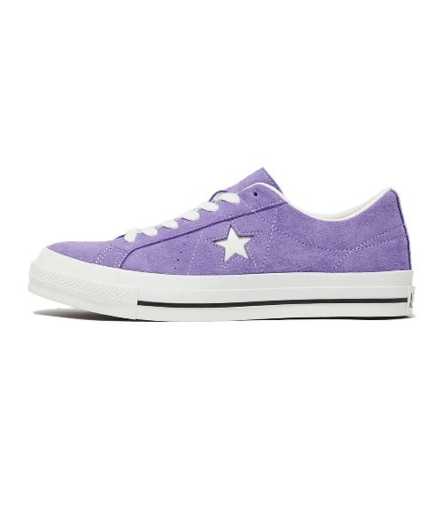 CONVERSE(コンバース)の「CONVERSE ONE STAR SUEDE(コンバース ワンスター スエード)(スニーカー・メンズ・パープル/ブラック系・26.5cm/24.5cm/29cm/24cm/27cm/26cm/28cm/23cm/25.5cm/23.5cm/25cm/27.5cm)」の4枚目の写真