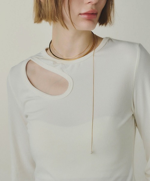 loni(ロニ)の「(loni)Bud multiway pearl choker(チョーカー・レディース・シルバー/ゴールド・ONE SIZE)」の9枚目の写真