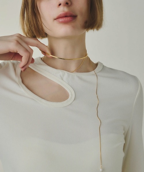 loni(ロニ)の「(loni)Bud multiway pearl choker(チョーカー・レディース・シルバー/ゴールド・ONE SIZE)」の10枚目の写真