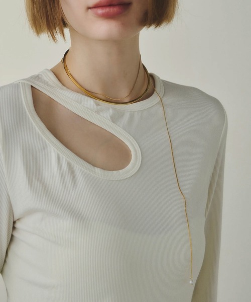loni(ロニ)の「(loni)Bud multiway pearl choker(チョーカー・レディース・シルバー/ゴールド・ONE SIZE)」の12枚目の写真