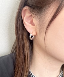 THEATER（シアター）の「THEATER シアター ディストーションデザインクリッカーシルバーピアス（ピアス（両耳用））」