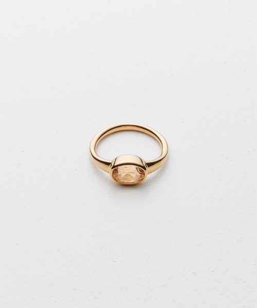 Fauvirame(フォーヴィレイム)の「【Fauvirame】Imperial Topaz Ellipse Ring(リング・レディース・ゴールド・9号/11号)」の1枚目の写真