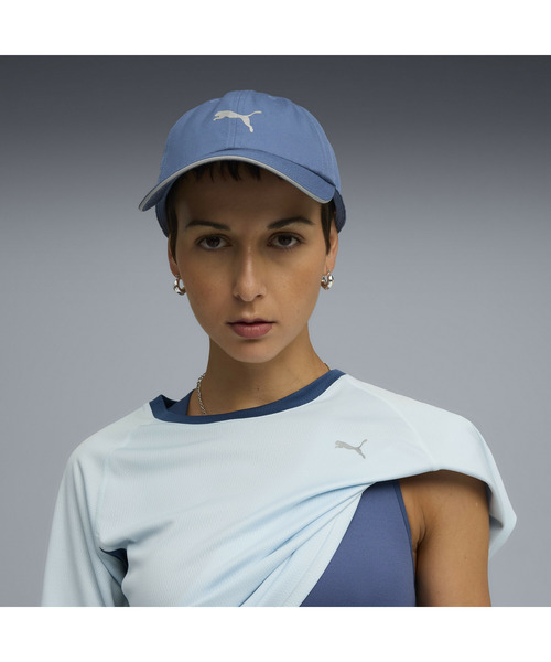 PUMA(プーマ)の「PUMA プーマ ユニセックス ランニング III BB キャップ(キャップ・メンズ・ダークグレー/インディゴブルー・フリー)」の1枚目の写真