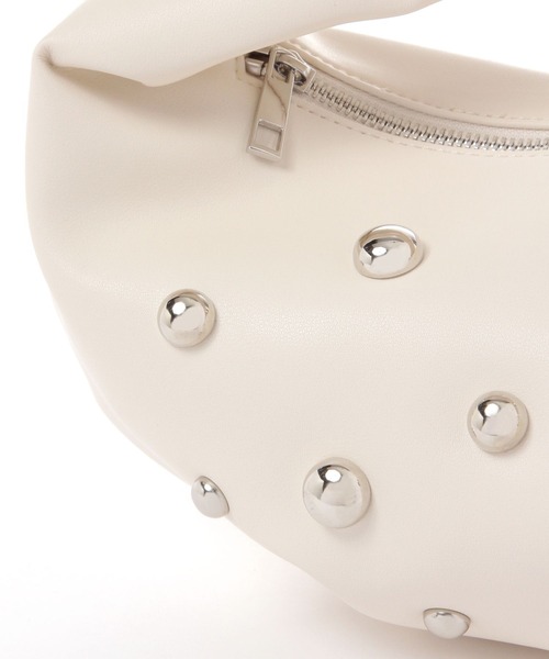 BAYFLOW（ベイフロー）の「スタッズワンハンドルバッグ（ハンドバッグ・レディース・アイボリー/ブラック/キャメル・FREE）」の5枚目の写真