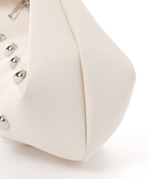 BAYFLOW（ベイフロー）の「スタッズワンハンドルバッグ（ハンドバッグ・レディース・アイボリー/ブラック/キャメル・FREE）」の6枚目の写真