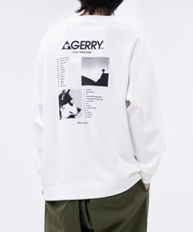 GERRY（ジェリー）の「【ag】〔GERRY/ジェリー〕バックプリント シルキータッチ クルーネックスウェット（スウェット・レディース）」