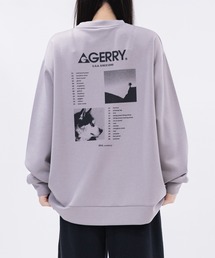 【ag】〔GERRY/ジェリー〕バックプリント シルキータッチ クルーネックスウェット