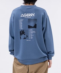 【ag】〔GERRY/ジェリー〕バックプリント シルキータッチ クルーネックスウェット