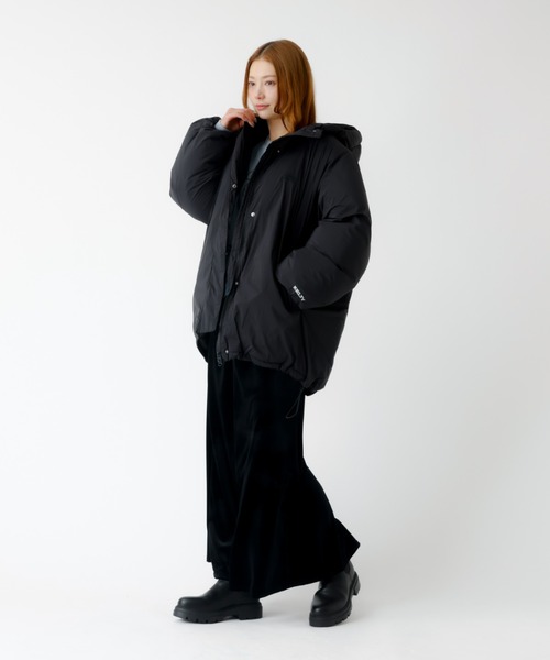 KELTY(ケルティ)の「【KELTY/ケルティ】インサレーションミドルコート / 中綿ジャケット(ダウンジャケット/コート・レディース・ダークネイビー/ブラック・フリー)」の4枚目の写真