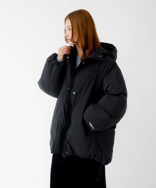 KELTY(ケルティ)の「【KELTY/ケルティ】インサレーションミドルコート / 中綿ジャケット(ダウンジャケット/コート・レディース・ダークネイビー/ブラック・フリー)」の5枚目の写真