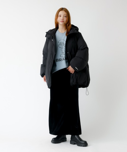 KELTY(ケルティ)の「【KELTY/ケルティ】インサレーションミドルコート / 中綿ジャケット(ダウンジャケット/コート・レディース・ダークネイビー/ブラック・フリー)」の6枚目の写真