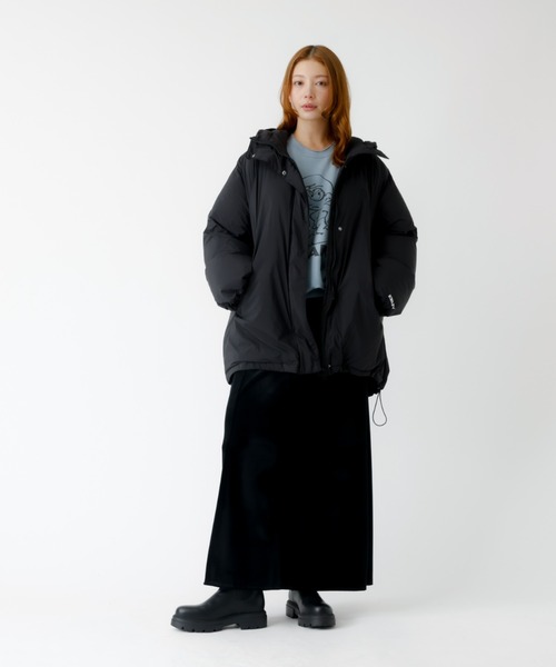 KELTY(ケルティ)の「【KELTY/ケルティ】インサレーションミドルコート / 中綿ジャケット(ダウンジャケット/コート・レディース・ダークネイビー/ブラック・フリー)」の8枚目の写真