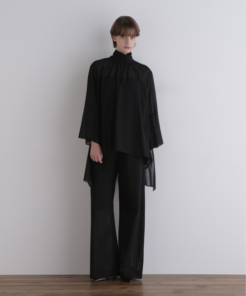 セール】◇シアーウールハイネックヘムブラウス（シャツ/ブラウス