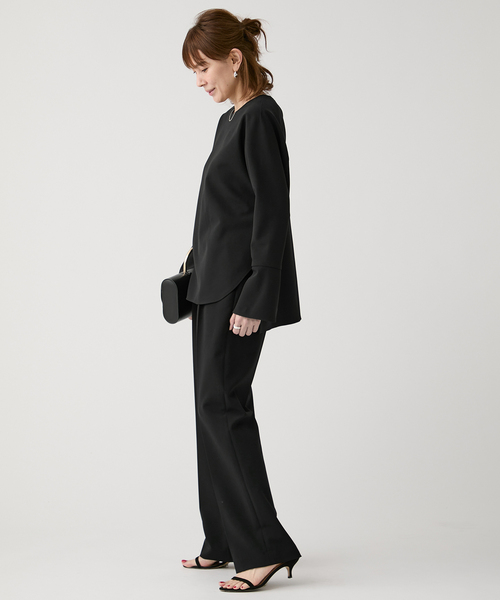 ダブルクロスストレッチ T-ブラウス（シャツ/ブラウス）｜VERMEIL par