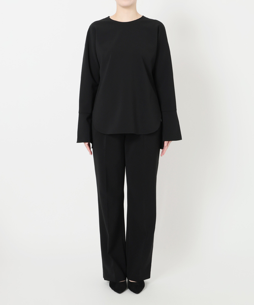 VERMEIL par iena（ヴェルメイユパーイエナ）の「ダブルクロスストレッチ T-ブラウス（シャツ/ブラウス・レディース・ベージュ/ホワイト/ブラック・FREE）」の15枚目の写真