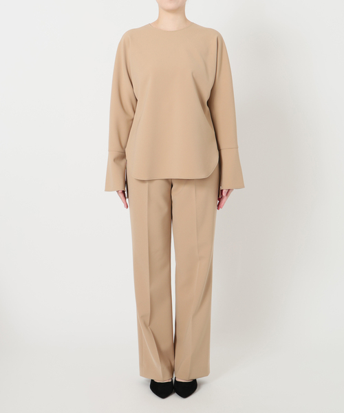 VERMEIL par iena（ヴェルメイユパーイエナ）の「ダブルクロスストレッチ T-ブラウス（シャツ/ブラウス・レディース・ベージュ/ホワイト/ブラック・FREE）」の11枚目の写真