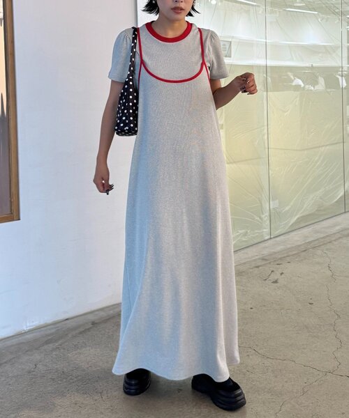 HELLO.SANFRANCISCO(ハローサンフランシスコ)の「【HELLO.SANFRANCISCO】アソート柄TEE付きキャミワンピース(ワンピース・レディース・ネイビー/イエロー/グレー・ONE SIZE)」の17枚目の写真