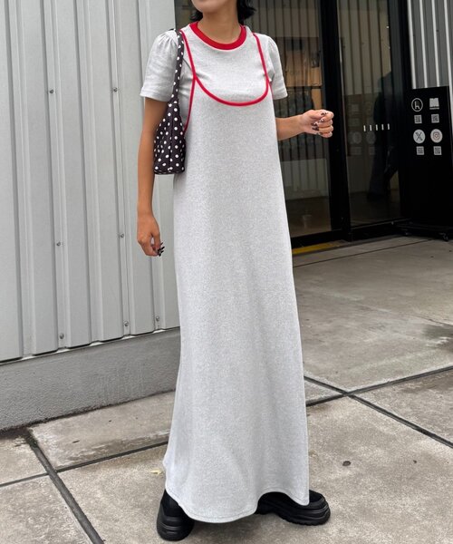 HELLO.SANFRANCISCO(ハローサンフランシスコ)の「【HELLO.SANFRANCISCO】アソート柄TEE付きキャミワンピース(ワンピース・レディース・ネイビー/イエロー/グレー・ONE SIZE)」の19枚目の写真