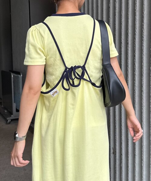 HELLO.SANFRANCISCO(ハローサンフランシスコ)の「【HELLO.SANFRANCISCO】アソート柄TEE付きキャミワンピース(ワンピース・レディース・ネイビー/イエロー/グレー・ONE SIZE)」の7枚目の写真