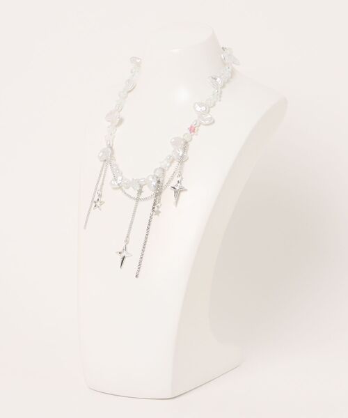 urge select】Y2K きらきらスター パール ネックレス（ネックレス