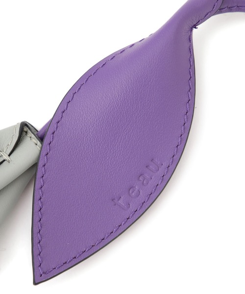 ROPE'(ロペ)の「【teau・牛革】panier pansy ring charm(キー/バッグチャーム・ネックレス)(チャーム・レディース・グレー/キャメル/ピンク/イエロー/ブラック・FREE)」の9枚目の写真