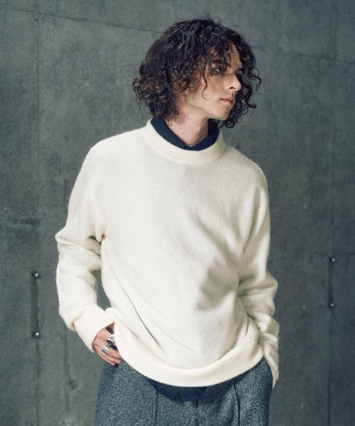 Alpaca wool mix sweater / アルパカウールミックスセーター（ニット