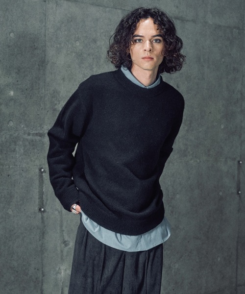 Alpaca wool mix sweater / アルパカウールミックスセーター（ニット