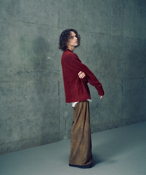 CASPER JOHN（キャスパージョン）の「Alpaca wool mix sweater / アルパカウールミックスセーター（ニット/セーター・メンズ・ワインレッド/グレー/カーキ/ブラック/ブラウン/ホワイト・X-SMALL/LARGE/MEDIUM/SMALL）」の22枚目の写真