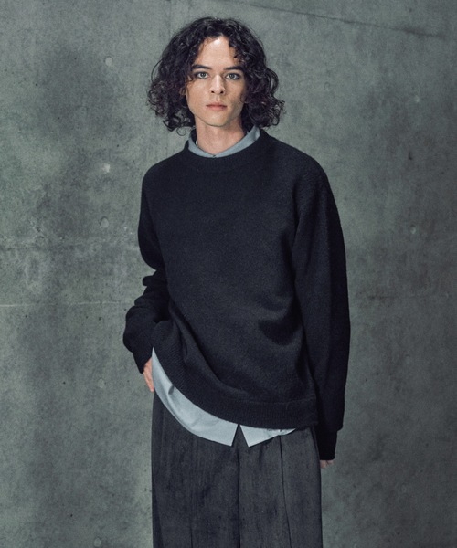 Alpaca wool mix sweater / アルパカウールミックスセーター（ニット