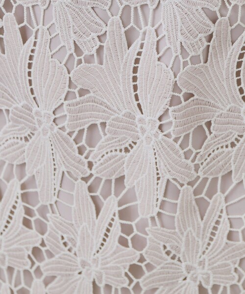 index(インデックス)の「《S-3Lサイズ》バイカラーレースタイトスカート【洗濯機洗い可】(スカート・レディース・ブラウン系/ナチュラル/ネイビー・36/38/40/42/44)」の14枚目の写真