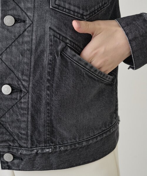 Whim Gazette（ウィムガゼット）の「Gジャン（デニムジャケット・レディース・グレー・FREE）」の15枚目の写真