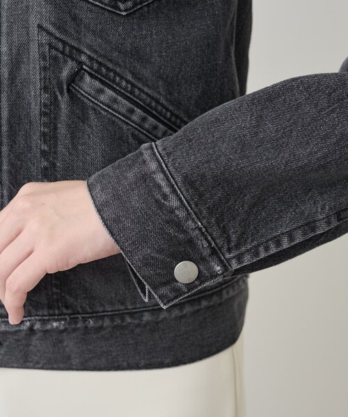 Whim Gazette（ウィムガゼット）の「Gジャン（デニムジャケット・レディース・グレー・FREE）」の14枚目の写真