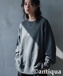 antiqua（アンティカ）の「ミニ裏毛トップス（スウェット）」