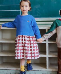 FRUIT OF THE LOOM（フルーツオブザルーム）の「【別注】FRUIT OF THE LOOM / コンビネーション ワンピース 2025FW（100～130cm）（ワンピース・キッズ）」