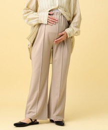 LEPSIM | 【産前・産後対応】マタニティ／ピンタックフレアパンツ　582137(マタニティウェア/グッズ)