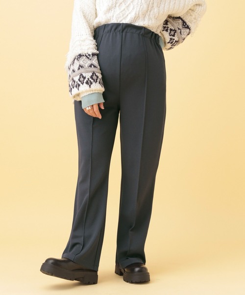 LEPSIM（レプシィム）の「【産前・産後対応】マタニティ／ピンタックフレアパンツ　582137（マタニティウェア/グッズ・レディース・ブラック/アイボリー/ブラウン/スミクロ・FREE）」の3枚目の写真