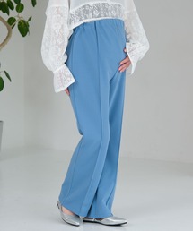 【産前・産後対応】マタニティ／ピンタックフレアパンツ　582137