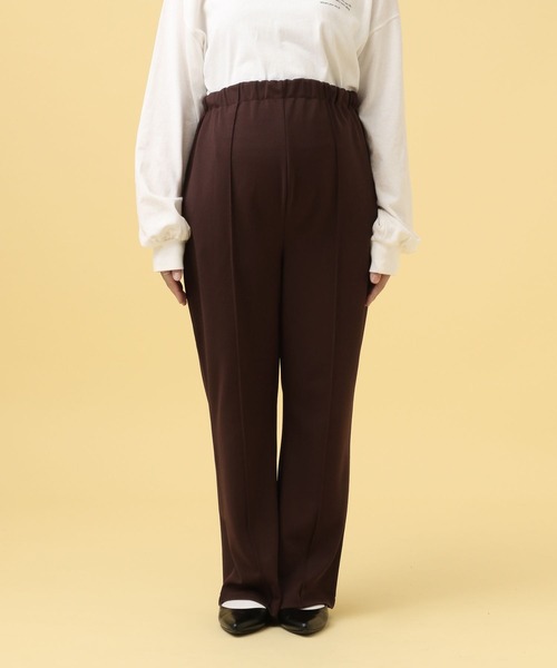 LEPSIM（レプシィム）の「【産前・産後対応】マタニティ／ピンタックフレアパンツ　582137（マタニティウェア/グッズ・レディース・ブラック/アイボリー/ブラウン/スミクロ・FREE）」の11枚目の写真