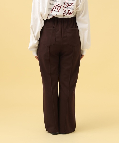 LEPSIM（レプシィム）の「【産前・産後対応】マタニティ／ピンタックフレアパンツ　582137（マタニティウェア/グッズ・レディース・ブラック/アイボリー/ブラウン/スミクロ・FREE）」の13枚目の写真