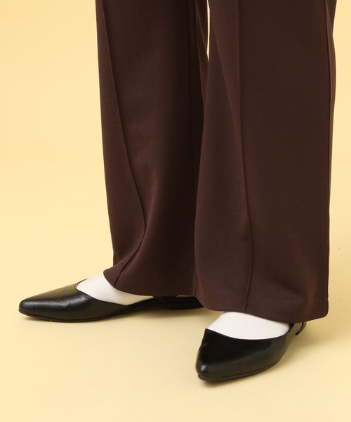 LEPSIM（レプシィム）の「【産前・産後対応】マタニティ／ピンタックフレアパンツ　582137（マタニティウェア/グッズ・レディース・ブラック/アイボリー/ブラウン/スミクロ・FREE）」の15枚目の写真