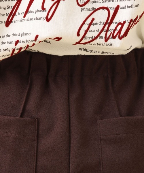 LEPSIM（レプシィム）の「【産前・産後対応】マタニティ／ピンタックフレアパンツ　582137（マタニティウェア/グッズ・レディース・ブラック/アイボリー/ブラウン/スミクロ・FREE）」の16枚目の写真