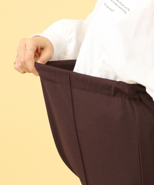 LEPSIM（レプシィム）の「【産前・産後対応】マタニティ／ピンタックフレアパンツ　582137（マタニティウェア/グッズ・レディース・ブラック/アイボリー/ブラウン/スミクロ・FREE）」の19枚目の写真