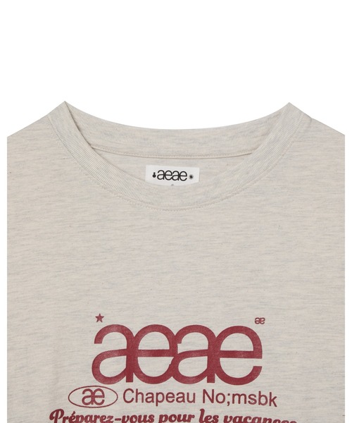 aeae（エーイーエーイー）の「WEB LOGO L/S（Tシャツ/カットソー・レディース・オートミール/ネイビー/ホワイト/ブラック・SMALL/MEDIUM/LARGE）」の14枚目の写真