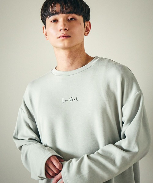 LAKOLE（ラコレ）の「ダンボールLOGOロンT / 590573（Tシャツ/カットソー・メンズ・ブラック/ホワイト/ライトグレー/ブラウン/パープル・SMALL/MEDIUM/LARGE/X-LARGE）」の3枚目の写真