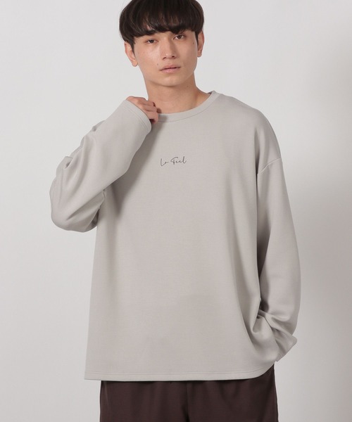 LAKOLE（ラコレ）の「ダンボールLOGOロンT / 590573（Tシャツ/カットソー・メンズ・ブラック/ホワイト/ライトグレー/ブラウン/パープル・SMALL/MEDIUM/LARGE/X-LARGE）」の21枚目の写真
