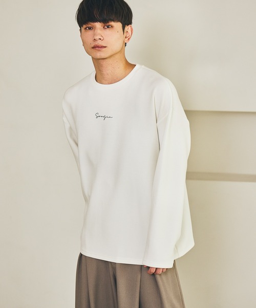 LAKOLE（ラコレ）の「ダンボールLOGOロンT / 590573（Tシャツ/カットソー・メンズ・ブラック/ホワイト/ライトグレー/ブラウン/パープル・SMALL/MEDIUM/LARGE/X-LARGE）」の14枚目の写真